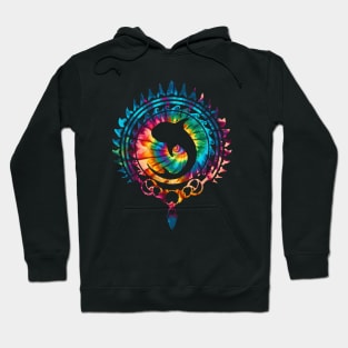 Whale shark Rainbow Tie Dye Pattern Hoodie